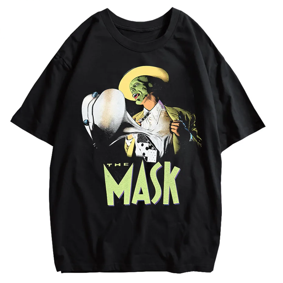 Hip Hop Spoof Portrait Graphic Washed Distressed T-Shirt