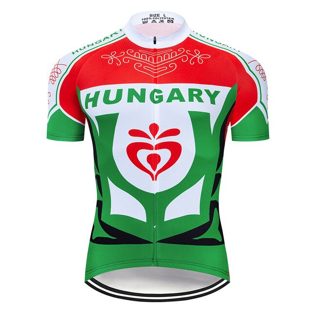 Team Hungary Cycling Clothing Set MTB Jersey Bicycle Clothes Ropa Ciclismo Quick Dry Bike Wear Mens Short Maillot Culotte