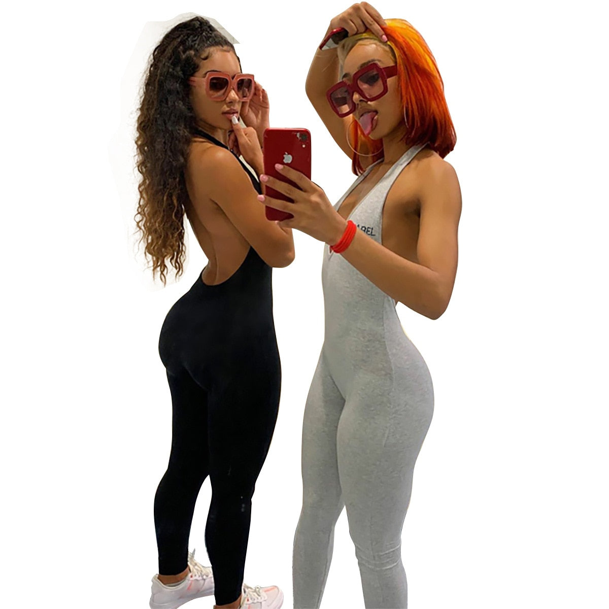 Sexy Backless Hip Sports Jumpsuit Women Gym Yoga Running Fitness Athletic Sleeveless Leggings Jumpsuit Romper Summer Tracksuit